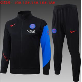 Chándal PSG 2025/26 (Black II Long Zipper) - NIÑOS
